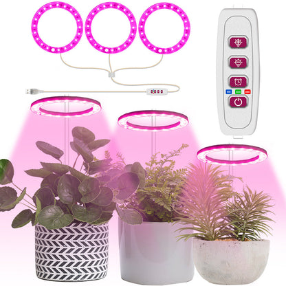 Full Spectrum USB LED Plant Grow Light Pink for Indoor Plants view 2