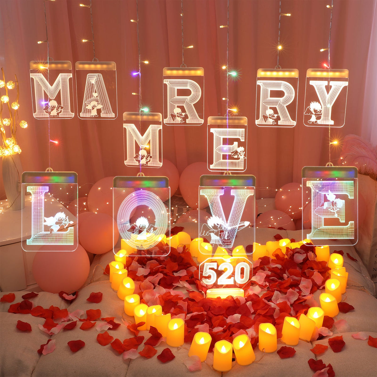 LED String Light USB Flameless Lamps for Bedroom and Party Decor view 2