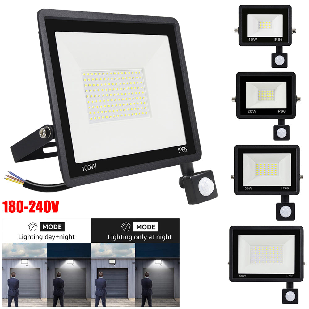 Outdoor PIR LED Motion Sensor Security Lights for Porch and Garage view 2