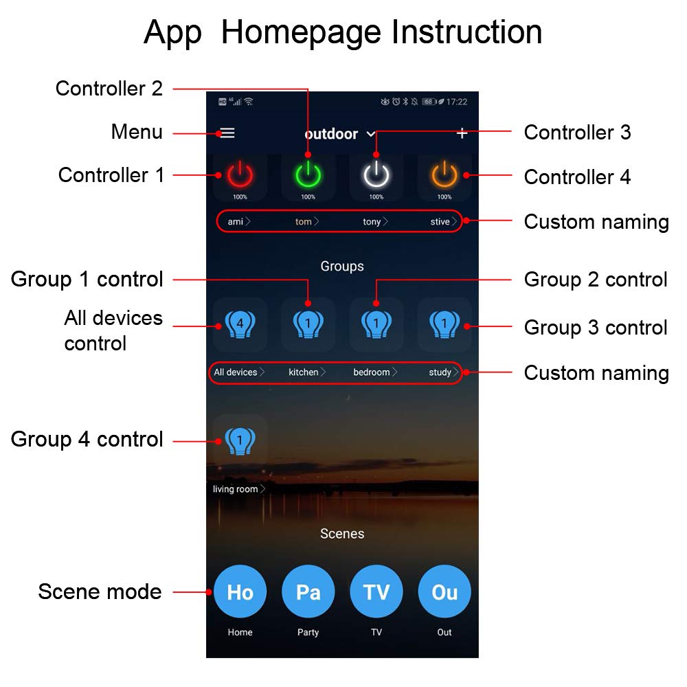 Smart Bridge for Smart Home BT Mesh APP Control of Smart LED Light view 10