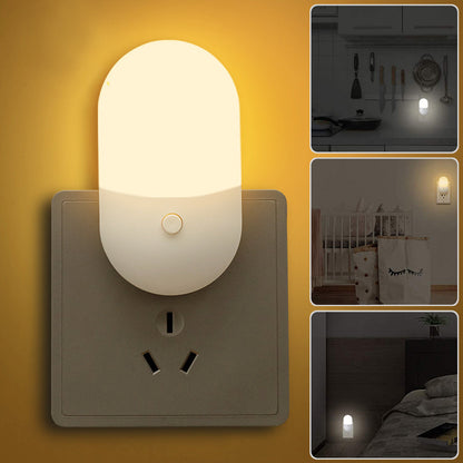 Plug in LED Night Light Lamp for Bedroom Hallway and Bathroom view 2