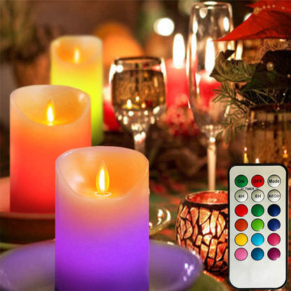 Flameless LED Candles Light for Home Table Mantel and Party Decor view 2