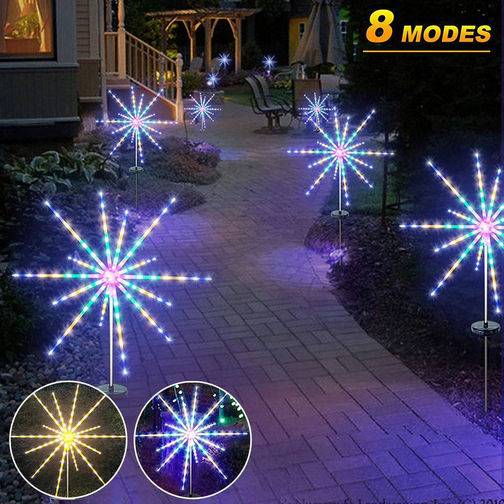 Solar Firework Meteor Lights for Garden Yard and Patio Decor view 2
