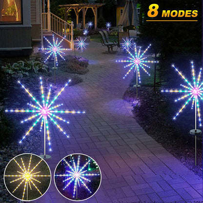 Solar Firework Meteor Lights for Garden Yard and Patio Decor view 2
