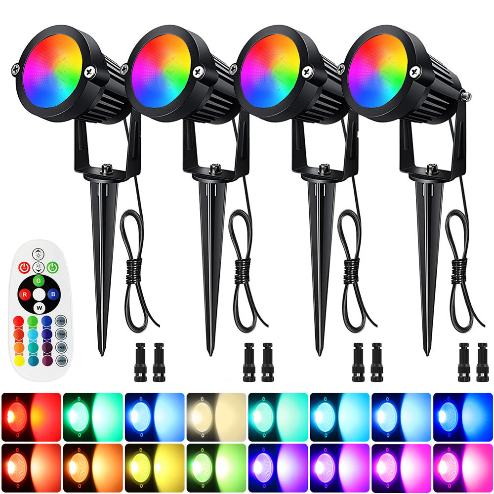 LED Landscape Lighting 6W 12V RGB for Garden Yard and Patio Paths view 2