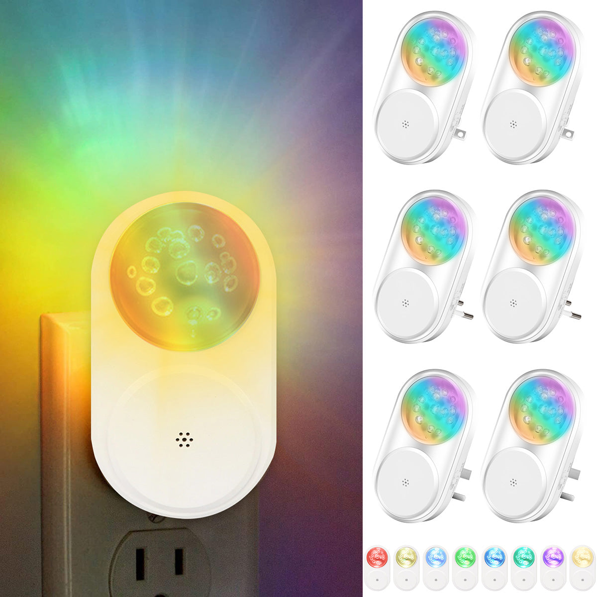LED Night Light Plug into Wall Lamp for Bedroom Hallway and Bathroom view 2