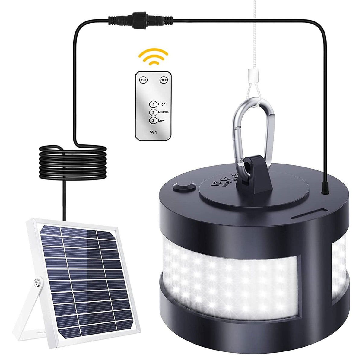 160 LED Outdoor Waterproof Solar Pendant Lights for Garden and Patio view 2
