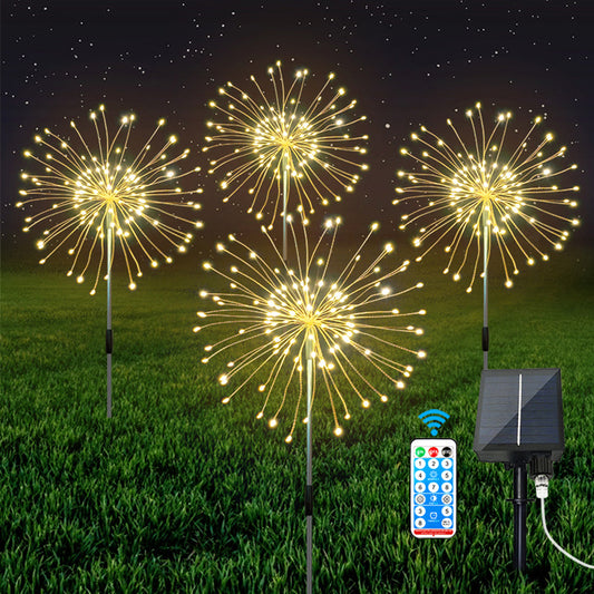 LED DIY Firework Solar Lights for Garden Yard and Patio Decor