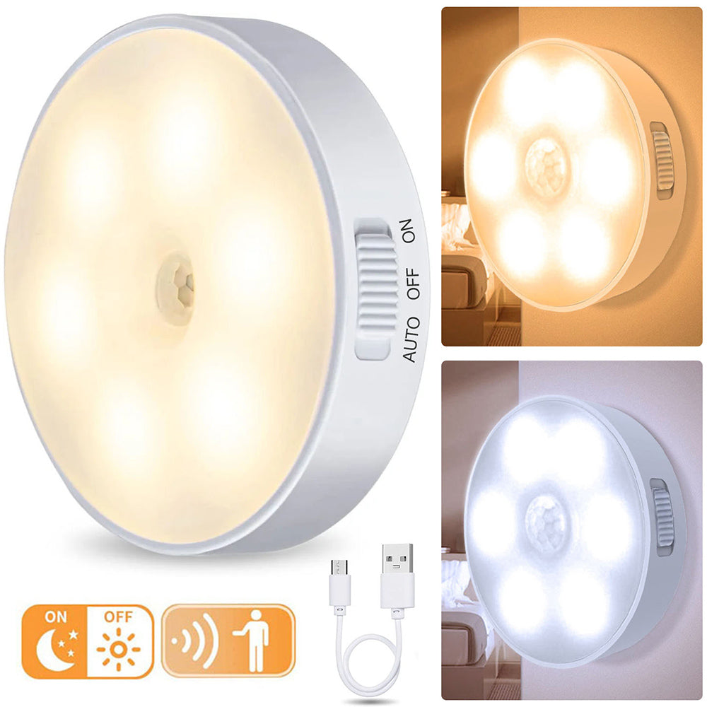 Rechargeable PIR Motion Sensor Light for Closet Stairs and Hallway view 2