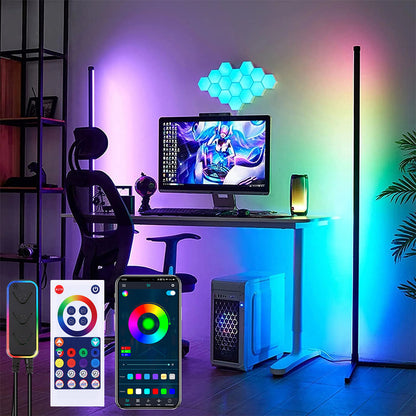 Bluetooth LED Floor Lamp RGB for Living Room Bedroom and Game Room view 2