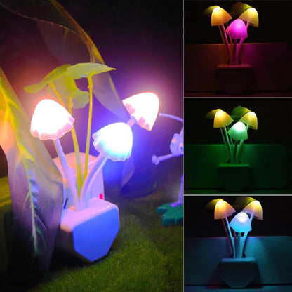 LED Sensor Night Light Plug in Wall Lamps for Bedroom and Hallway view 2