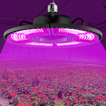 Foldable UFO Shape LED Plant Light Bulb 288 to 504LEDs E26 E27 view 2