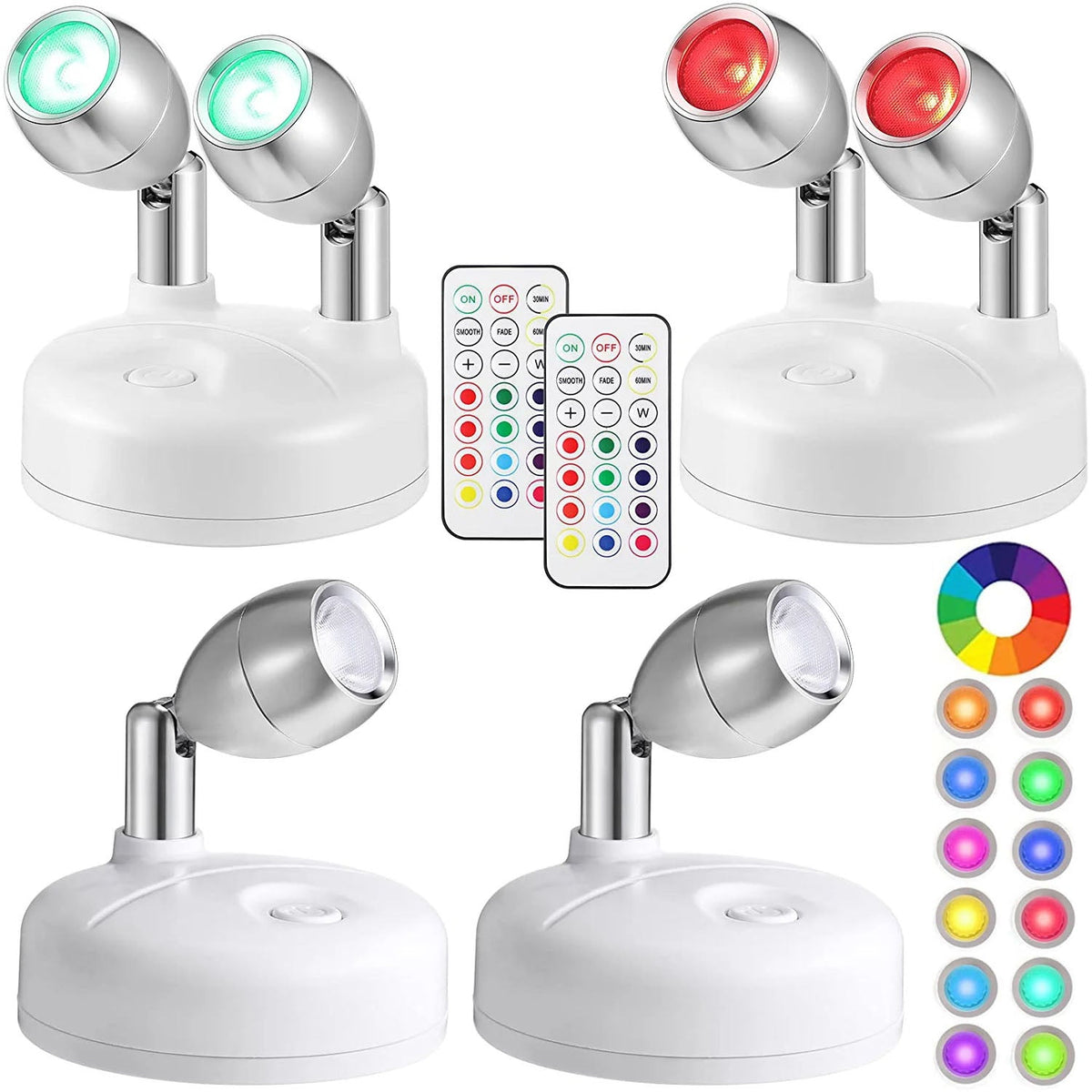 RGB Wireless Spotlight for Accent Lighting Shelves and Displays view 2