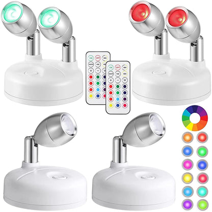 RGB Wireless Spotlight for Accent Lighting Shelves and Displays view 2