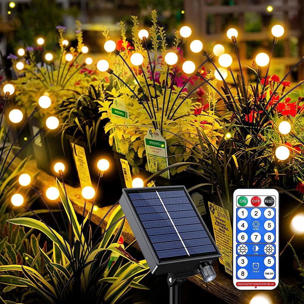 Solar Powered Firefly Lights for Garden Yard and Patio Decor view 2