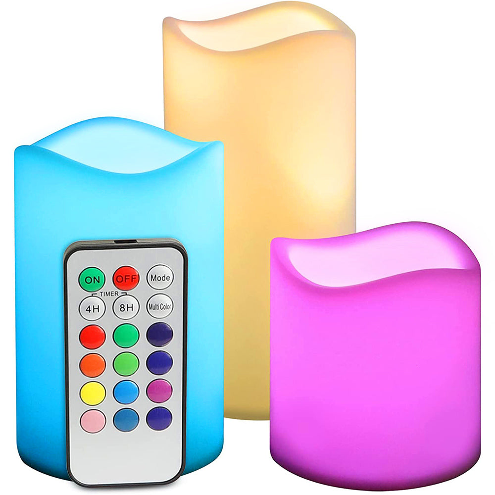 Flameless LED Candles Light for Home Table Mantel and Party Decor view 2