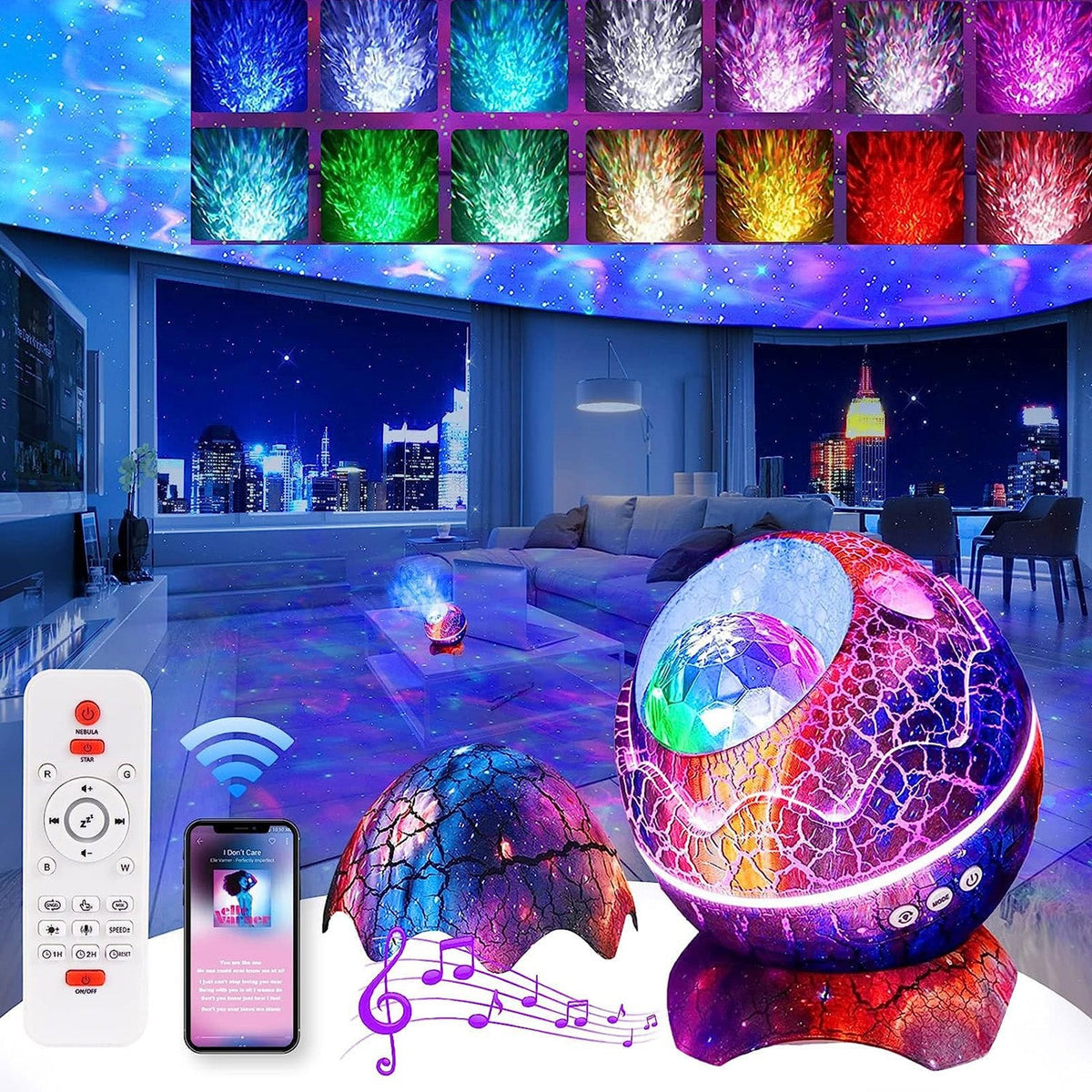 LED Star Galaxy Projector Lamp for Bedroom Ceiling and Room Decor view 2
