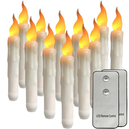 LED Flameless Taper Flickering Candles for Home Table and Party Decor view 2