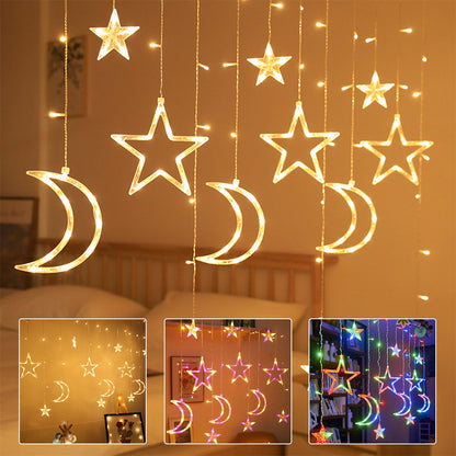 Waterproof LED Curtain Icicle String Light 3M 120LEDs for Window Decor view 2