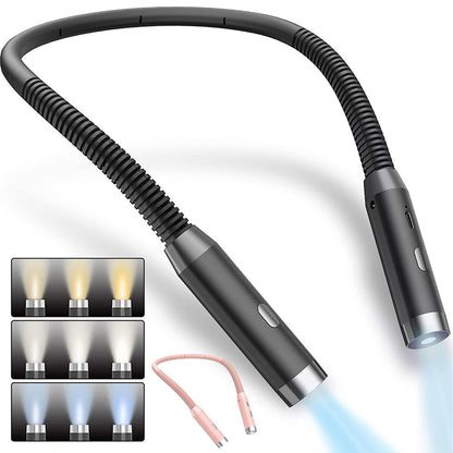 LED Neck Reading Light for Books Bed Desk and Travel Reading view 2