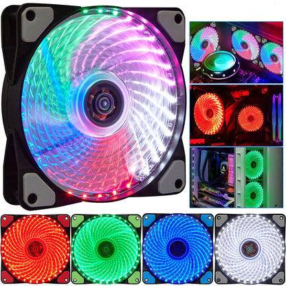 LED Computer Cooling Fan for Gaming PC Case Cooling and Lighting view 2