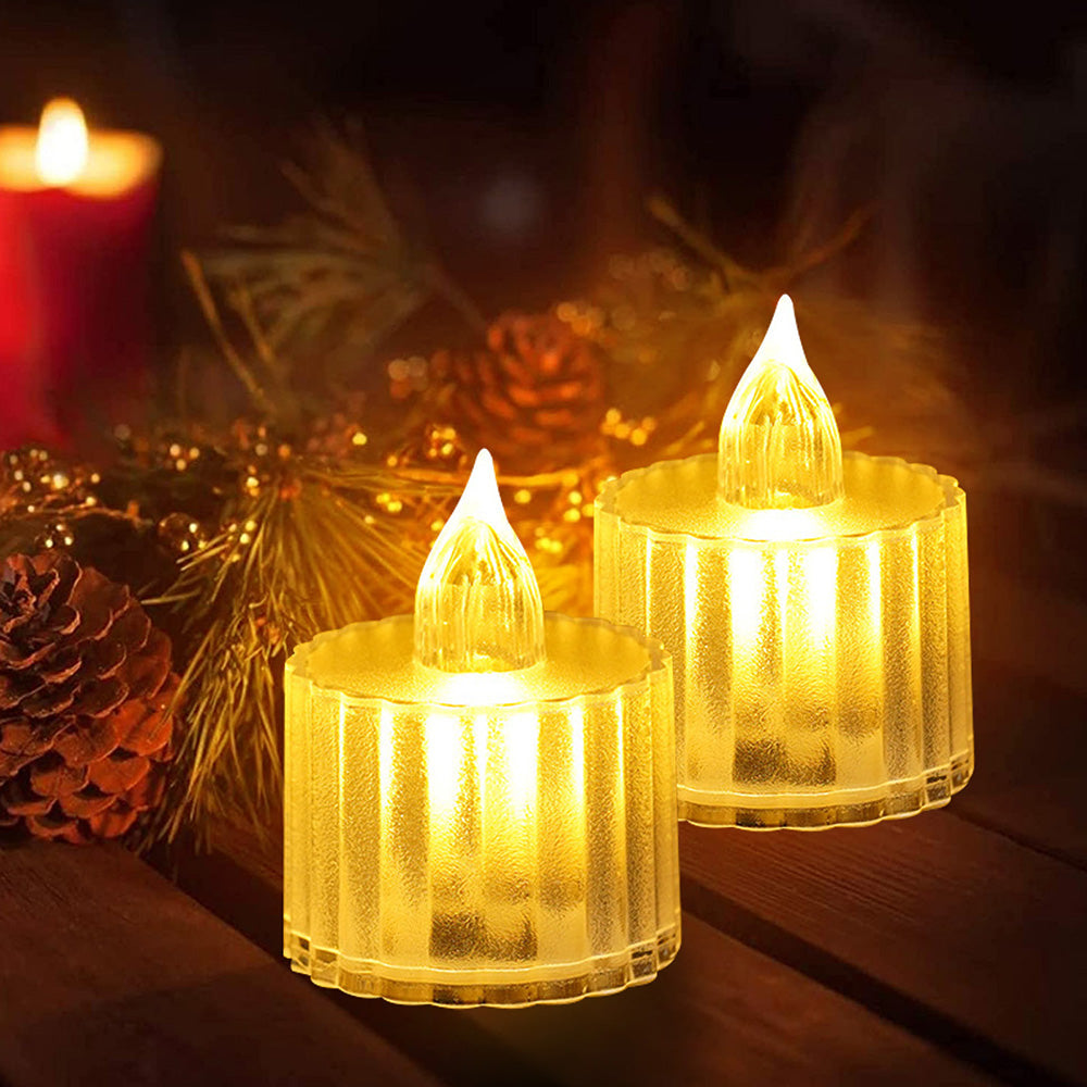 Flameless Crystal Acrylic Candle Lights for Home Table and Party Decor view 2