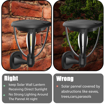 3 in 1 Solar Post Light Photocell Wall Lights for Garden and Patio view 7