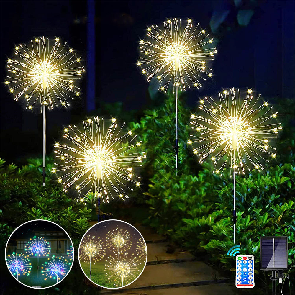 LED DIY Firework Solar Lights for Garden Yard and Patio Decor view 2