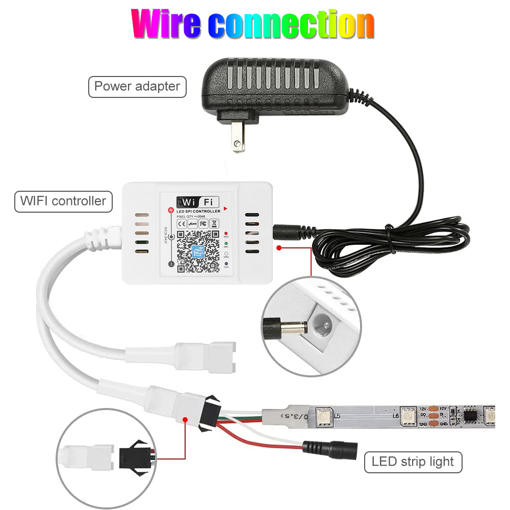 WiFi Voice Music SPI LED Controller for LED Strips and Home Lighting view 11