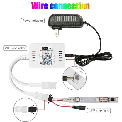 WiFi Voice Music SPI LED Controller for LED Strips and Home Lighting view 11