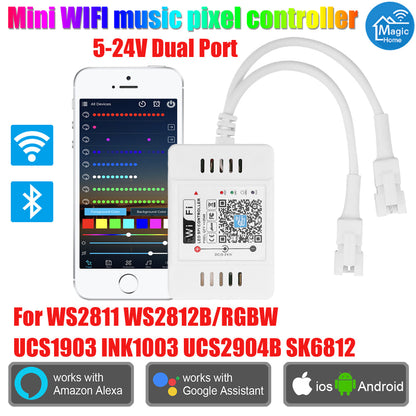 WiFi Voice Music SPI LED Controller for LED Strips and Home Lighting view 13