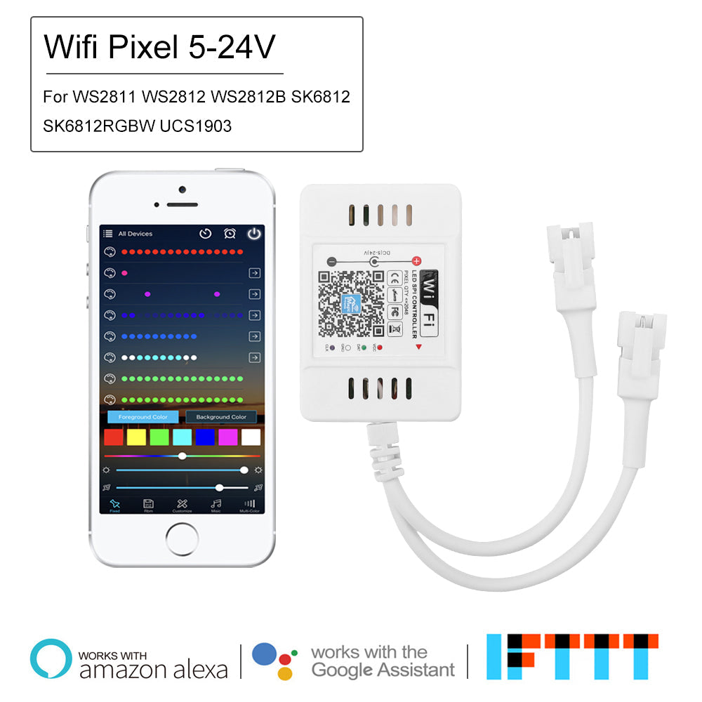 WiFi Voice Music SPI LED Controller for LED Strips and Home Lighting view 15