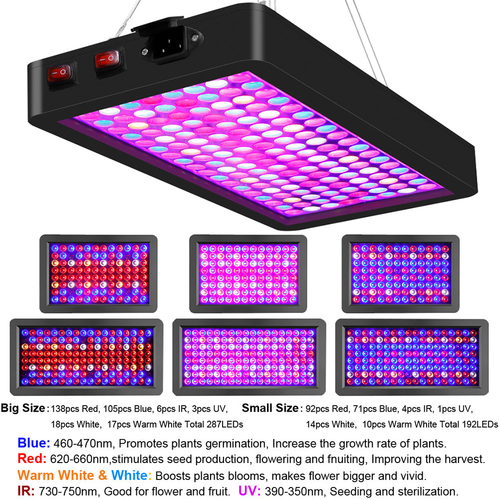 Full Spectrum LED Grow Light Panel Dual Chip Design for Indoor Plants view 14