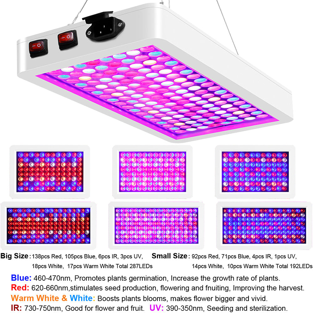 Full Spectrum LED Grow Light Panel Dual Chip Design for Indoor Plants view 15