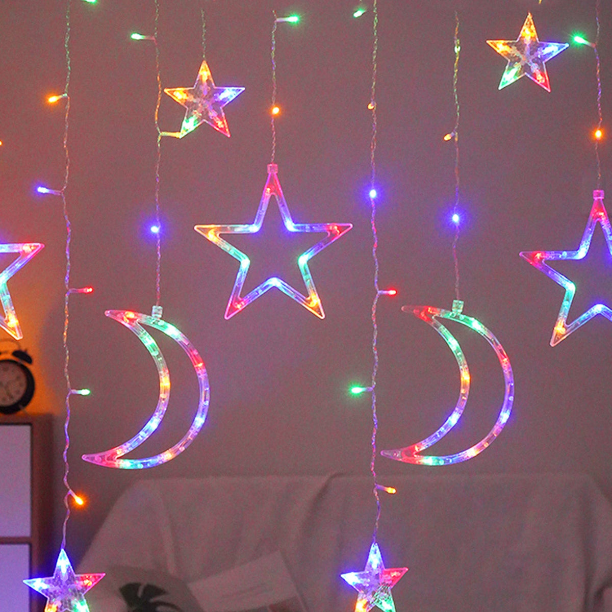 Waterproof LED Curtain Icicle String Light 3M 120LEDs for Window Decor view 7