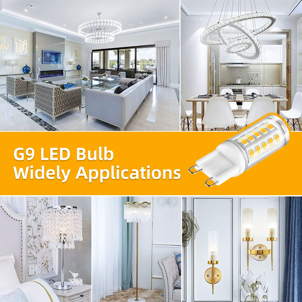 G9 LED Light Bulb Bi Pin Base for Home Lighting and Room Decor view 4