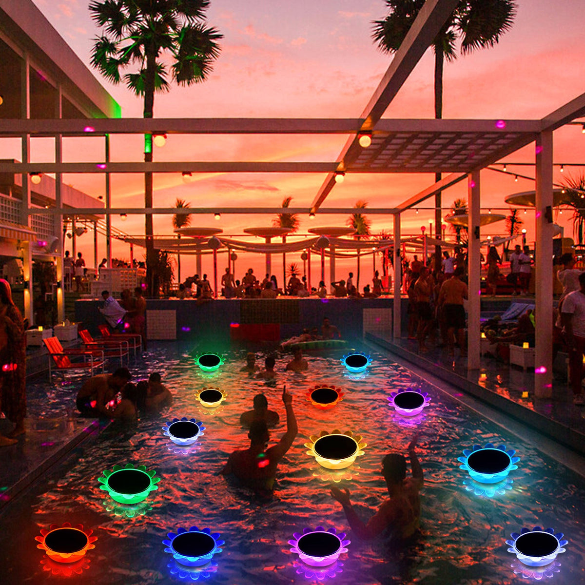 Solar Floating Pool Lights for Swimming Pool Pond and Garden Decor