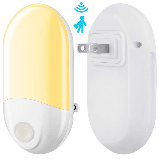 Wall Plug in PIR Motion Sensor LED Night Light Lamp for Bedroom