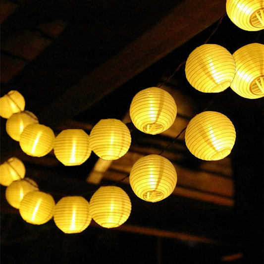 Lanterns String Lights for Patio Garden Party and Home Decor