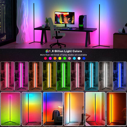 Bluetooth LED Floor Lamp RGB for Living Room Bedroom and Game Room