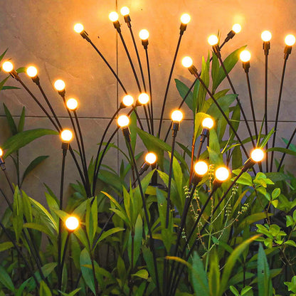 Solar Powered Firefly Lights for Garden Yard and Patio Decor