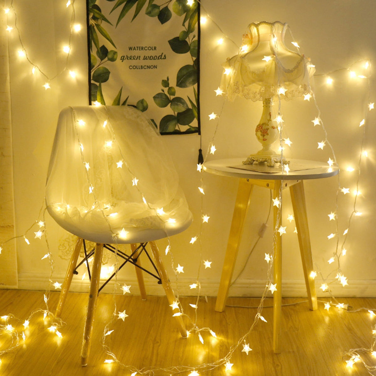 LED Star String Lights 6M to 25LEDs for Bedroom and Party Decor view 2