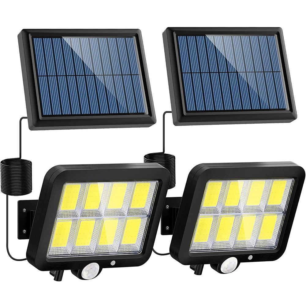 Outdoor LED Solar Motion Lights with Remote Control 160 Bright COB