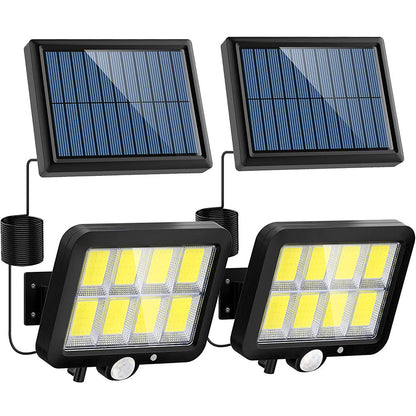 Outdoor LED Solar Motion Lights with Remote Control 160 Bright COB
