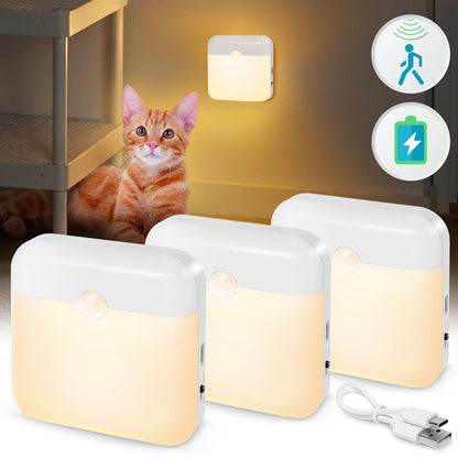 LED Motion Sensor Night Light Lamp for Bedroom Hallway and Bathroom view 3