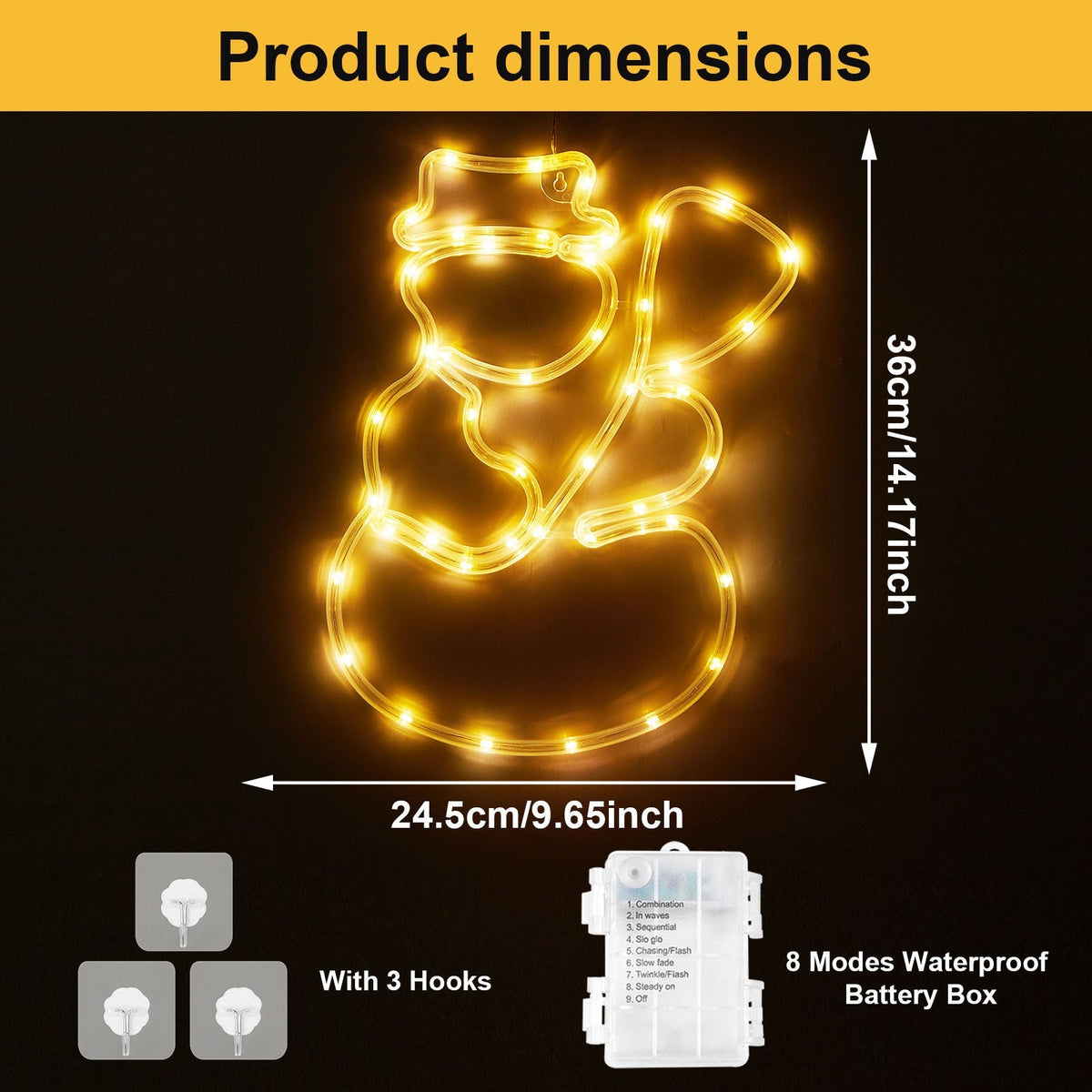 Double Side Window Silhouette Lights Sign Lamp 8 Models for Home Decor view 43