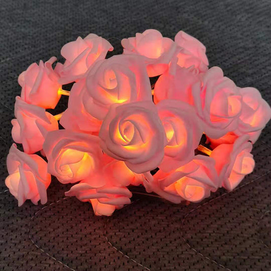 Rose Flower Fairy String Lights for Bedroom Party and Wedding Decor
