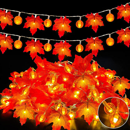 Fall Garland String Lights for Bedroom Party and Wedding Decor