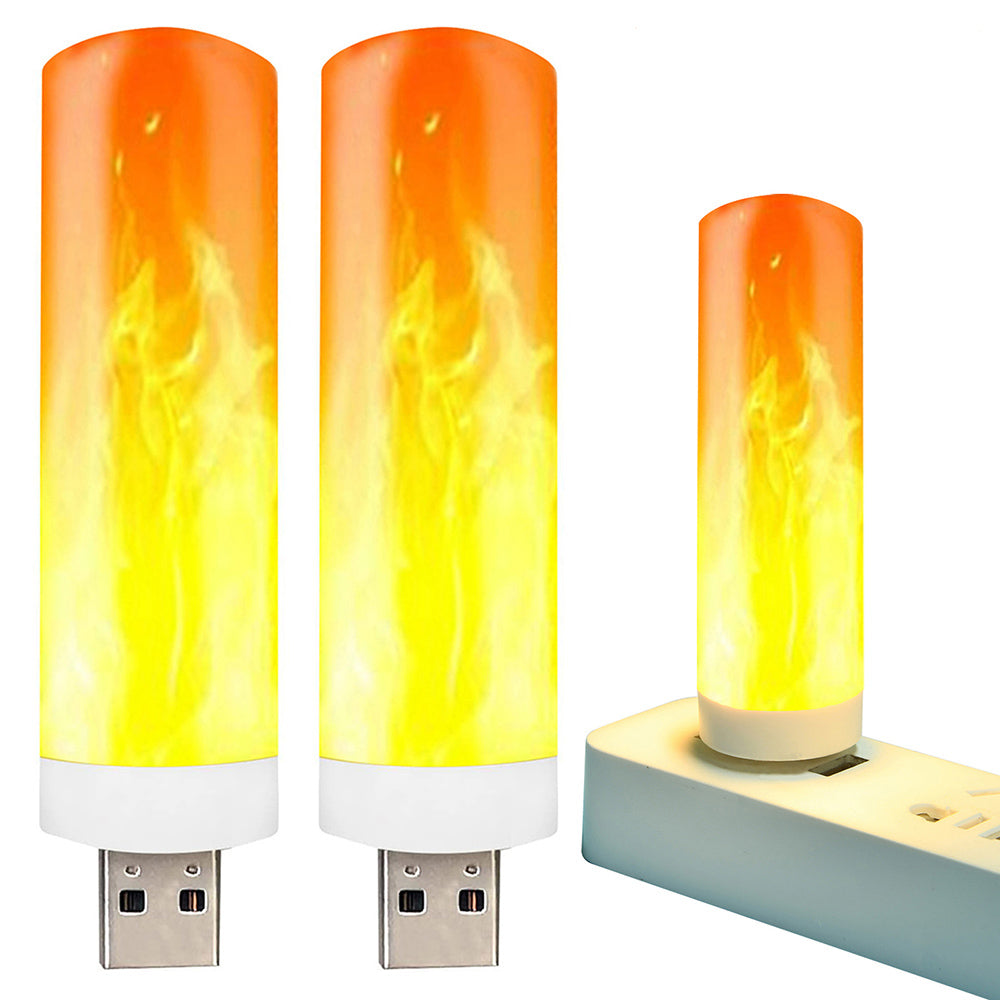 USB LED Flame Effect Light for Desk Bedroom and Home Room Decor view 8