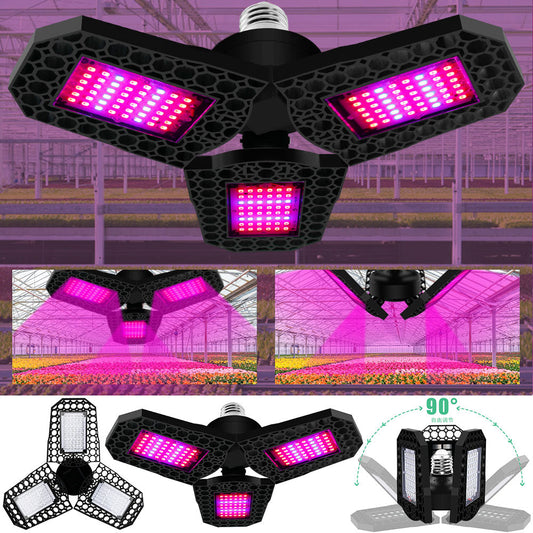 Waterproof Foldable LED Plant Grow Light Bulb for Indoor Plants